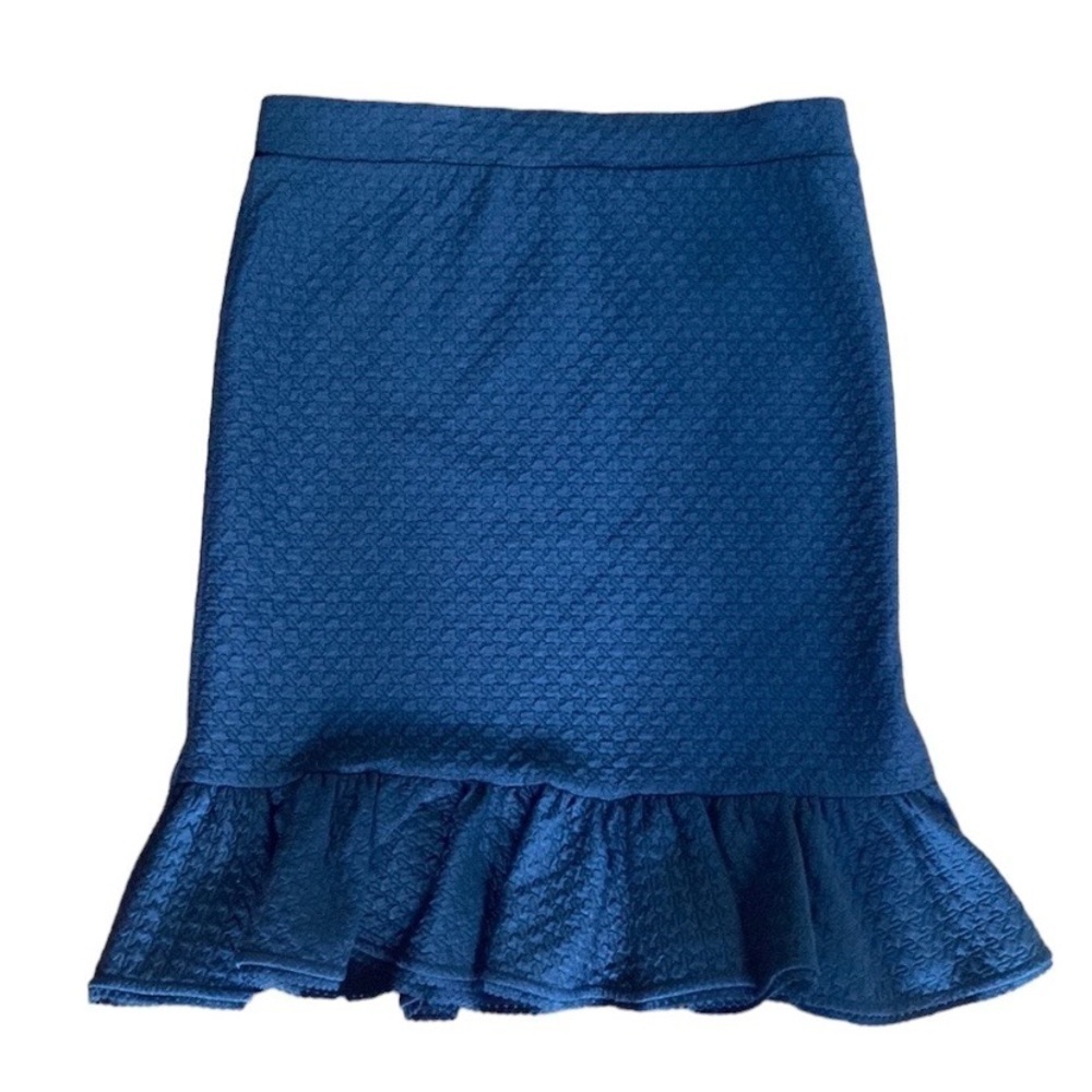 Anthropologie Postmark Black Basal Ruffle Skirt